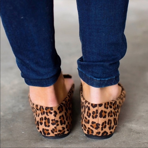 NEW leopard cheetah flats! (Loafer mule) - Picture 5 of 6